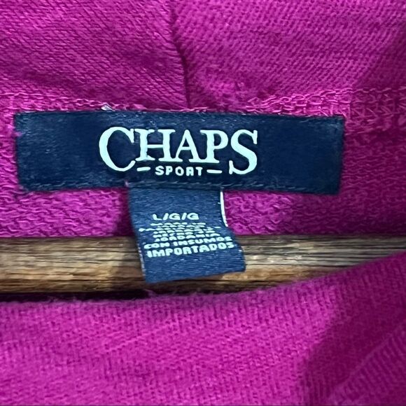 Chaps Sport Athletic Long Sleeve Pull Over Turtleneck Sweatshirt Size L - Picture 4 of 5